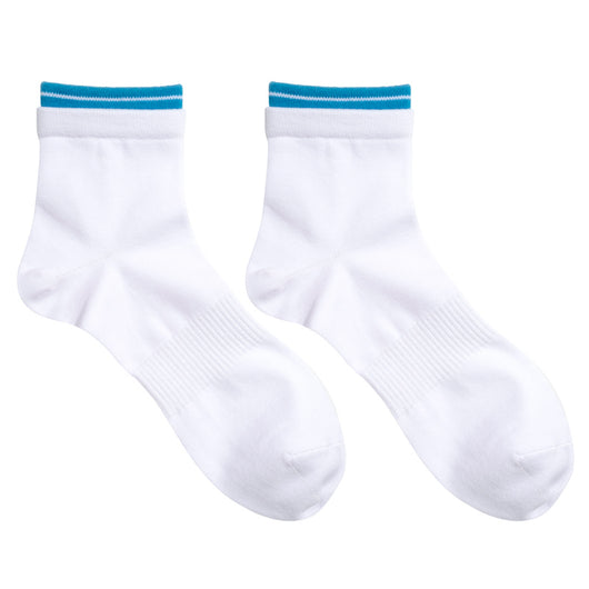 Calcetines Bajos de Algodón con Rayas Azules Dobles - Luokou - Image 3