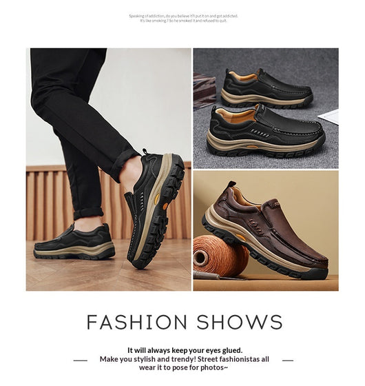 Zapatos de Cuero Casual Estilo Británico para Senderismo y Outdoor - Image 9
