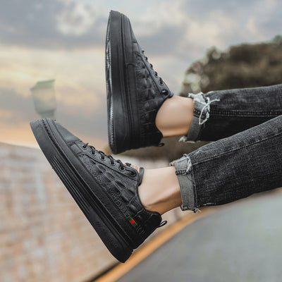 Tenis Skate Bajo Estampado Versátil para Hombre