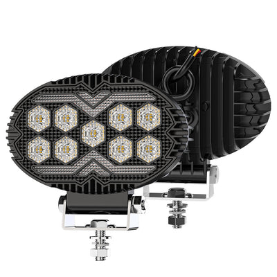 Faro de Trabajo LED Oval 55" Dual Color - Luz de Inundación para Vehículos y Proyectos - Image 22