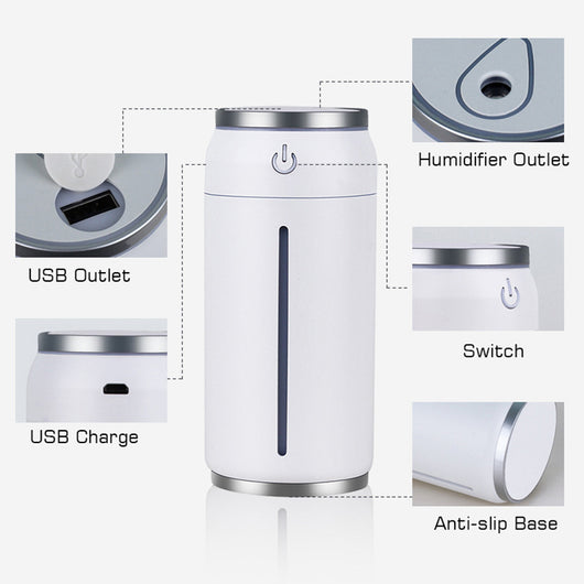 Difusor de Aroma USB 220ML para Auto - Humidificador Portátil Mini - Image 3