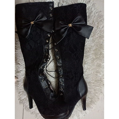 Botas Steampunk Victorianas con Moño - Estilo Gótico Personalizado - Image 4