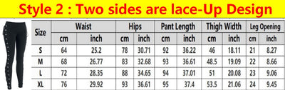 Leggins Góticos con Cordones y Cintura Alta Estilo Punk - Image 10