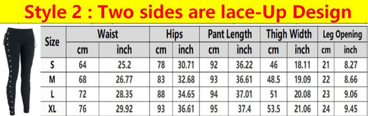 Leggins Góticos con Cordones y Cintura Alta Estilo Punk - Image 10