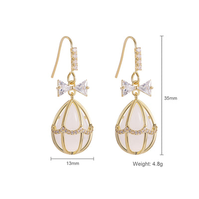 Aretes de Ópalo Mariposa para Mujer - Image 2
