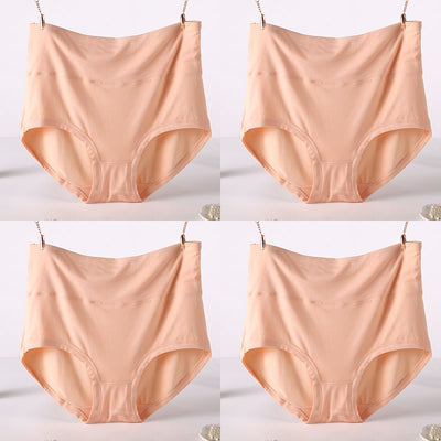 Pack 4 Pantaletas Cintura Alta Viscosa Suave Colores Lisos Mujer - Image 20