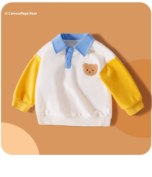 Camisa Infantil Primavera Otoño con Cuello Solapa - Image 18