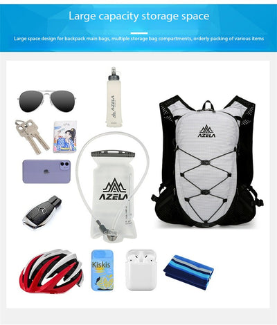 Mochila de Senderismo AZELA con Patrón Grid, Ligera y Transpirable para Trail Running y Camping - Image 13