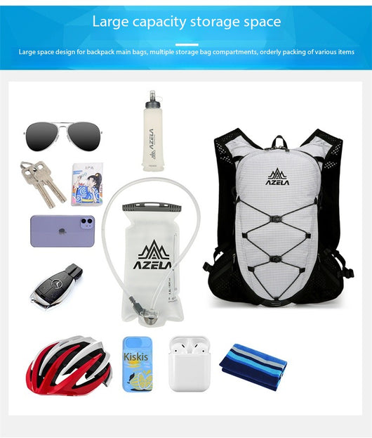 Mochila de Senderismo AZELA con Patrón Grid, Ligera y Transpirable para Trail Running y Camping - Image 13