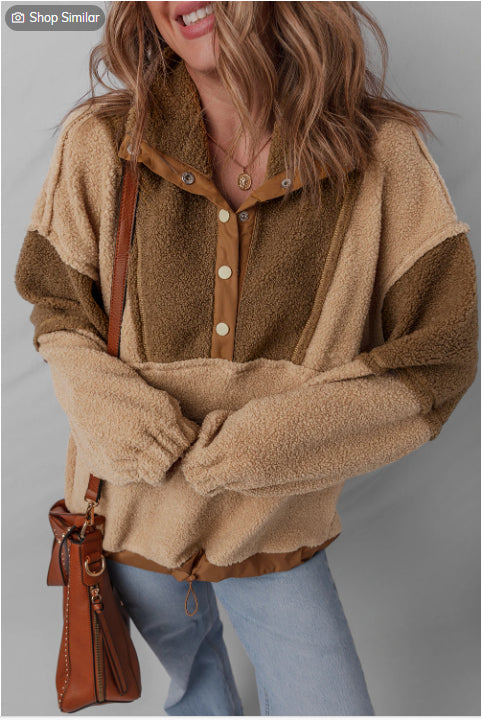 Sudadera Bicolor de Collage en Poliéster - Image 9