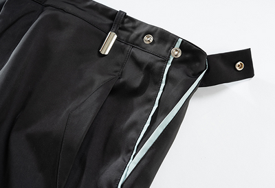 Pantalones Sueltos de Seda Plisada para Hombre - Comodidad Casual - Image 16