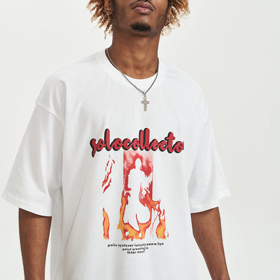 Camiseta Suelta de Manga Media Moderna para Hombre - Image 3