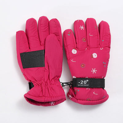 Guantes de Esquí Infantiles Térmicos con Forro Polar y Dedos Protegidos - Image 22