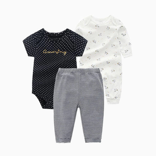 Conjunto de Tres Piezas para Bebé Primavera Otoño - Image 5