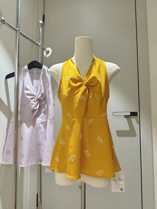 Top Halter Anudado Estilo Francés Elegante - Image 13