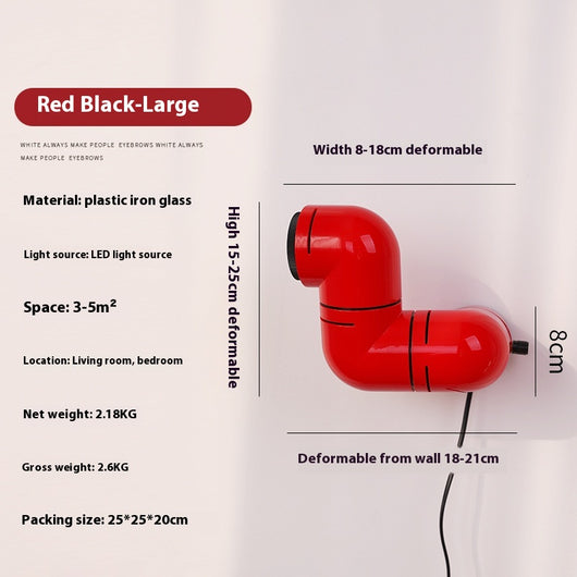 Lámpara de Pared Futurista con Tuberías de Agua para Salón y Dormitorio - Image 20