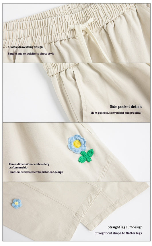 Pantalones de Trabajo Retro Multi-bolsillos Corte Recto Unisex - Image 25