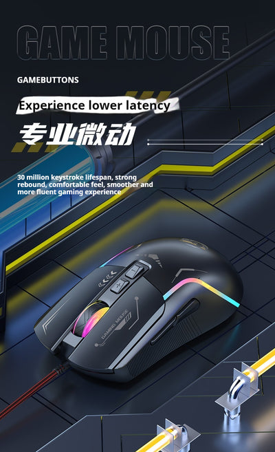 Ratón Gaming Profesional Alámbrico Universal - Image 11