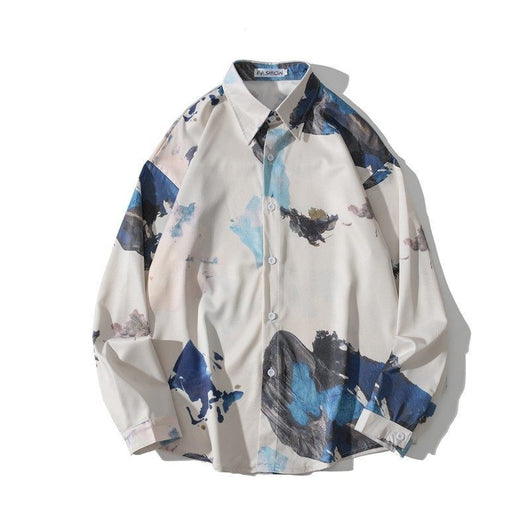 Camisa Estilo Hong Kong con Estampado Vintage y Efecto Óleo - Image 12