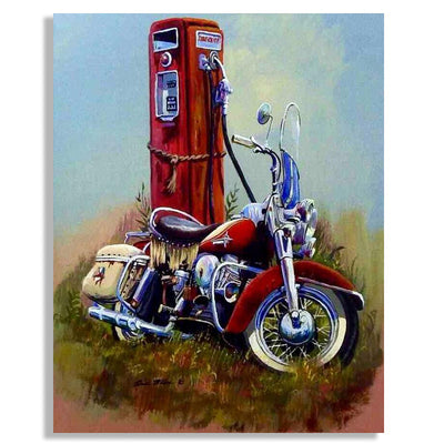 Cuadro Decorativo Motocicleta Diamante de Cristal Multicolor - Image 14