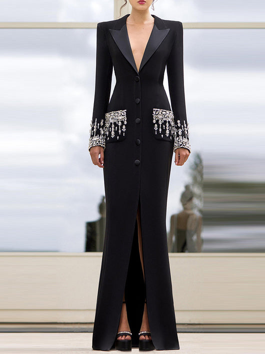 Vestido Fishtail con Cuello Tailored Star Fashion - Image 22