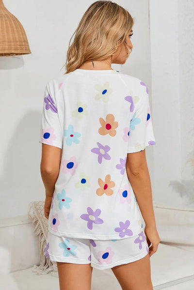 Conjunto de Pijama Floral para Mujer - Short y Blusa de Manga Corta - Image 11