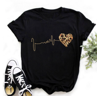Blusa Estampada con Leopardo y Labios - Estilo Western Casual para Mujer - Image 10