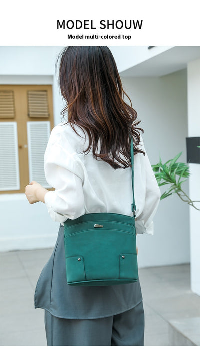 Bolso Bandolera Retro Multicapa PU - Diseño Minimalista de Alto Nivel - Image 21