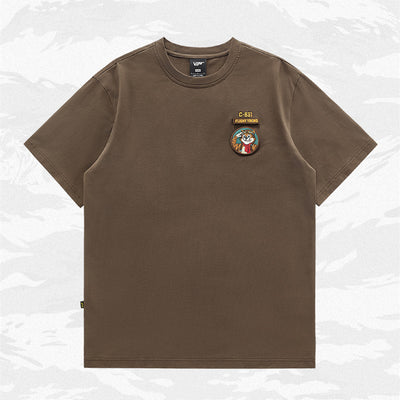 Camiseta Vintage con Bordados para Hombre