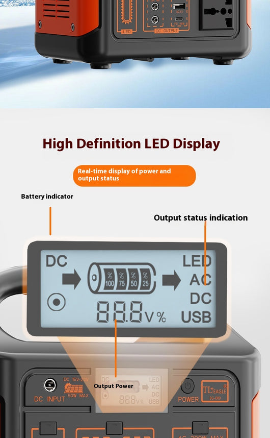 Fuente de Energía Portátil 500W Dual Voltaje 220V/110V - Image 9