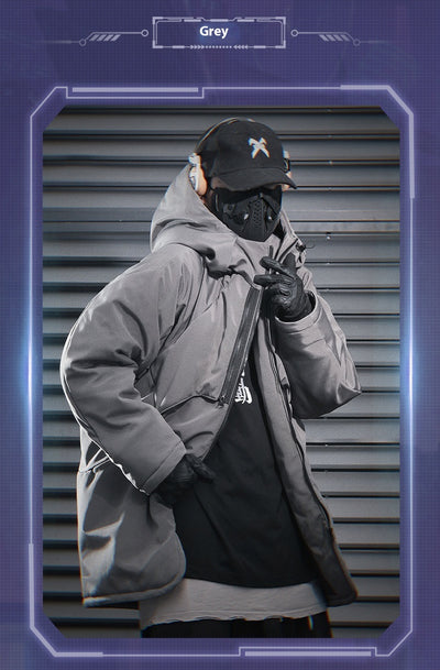 Chaqueta Acolchada Dark Armor - Protección y Estilo para Hombre - Image 11