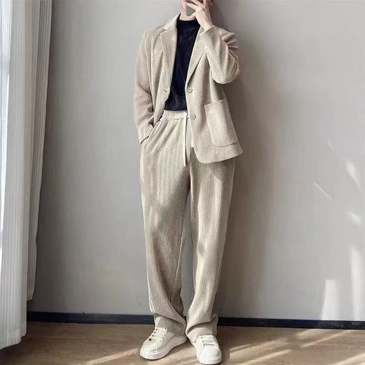 Conjunto Elegante de Traje y Pantalones Casuales para Hombre - Image 8