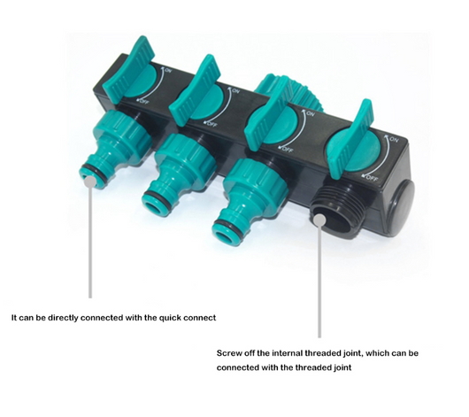 Divisor de Agua de Cuatro Salidas de Una Sola Dirección - Image 7