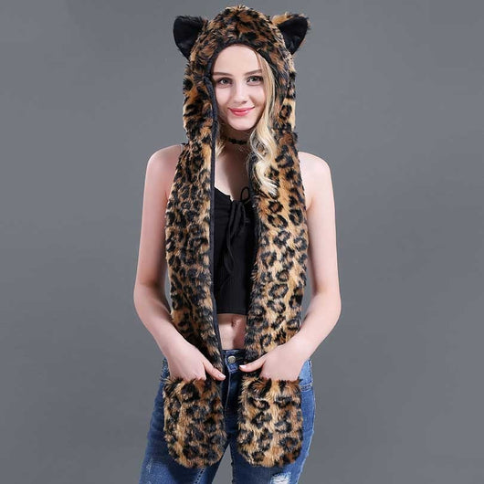 Conjunto Infantil 3 en 1: Gorro, Bufanda y Guantes con Diseño Animal de Peluche - Image 23