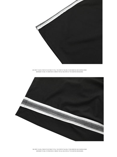 Shorts Holgados Hip-hop Urbanos Cinco Bolsillos Negro y Blanco - Image 12