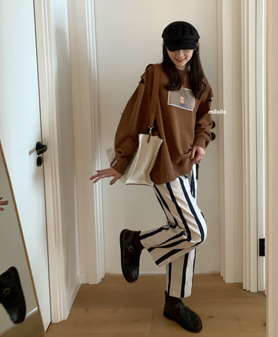 Suéter Suelto Estampado con Chaleco de Moda - Image 13