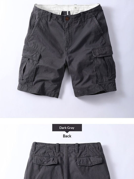 Pantalones Cargo Retro Holgados para Hombre con Múltiples Bolsillos - Image 8