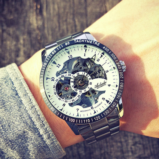 Reloj Mecánico Automático Hueco para Hombre Resistente al Agua - Image 13
