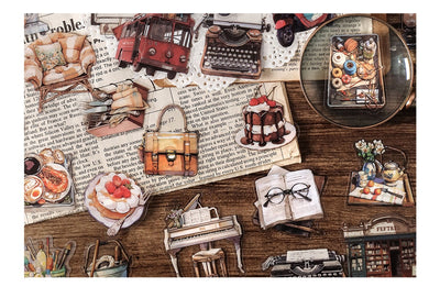 Set de 40 Stickers Decorativos Retro 'Life Love Song' - 4 Diseños DIY - Image 29