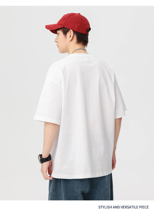 Camiseta Básica de Algodón Cuello Redondo para Hombre - Image 24