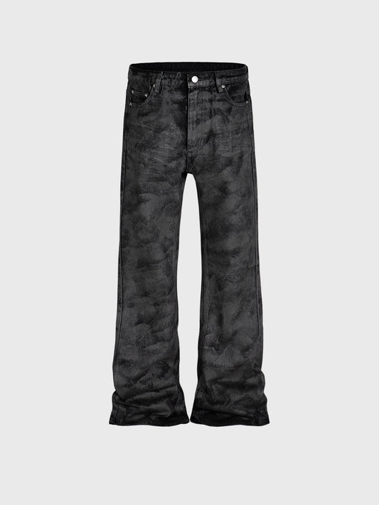 Pantalones Negros de Pierna Ancha con Corte Slim - Image 2