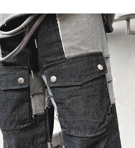 Pantalones de Moda Coreana con Costuras Trendy - Image 13