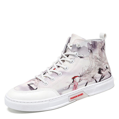 Zapatillas Altas de Lona con Diseño Graffiti - Estilo Urbano Juvenil - Image 10