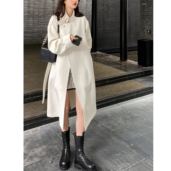 Gabardina Elegante de Largo Medio para Mujer - Estilo Aeropuerto