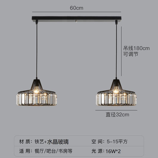 Lámpara Colgante de Cristal Lujo Moderno para Dormitorio - Image 9