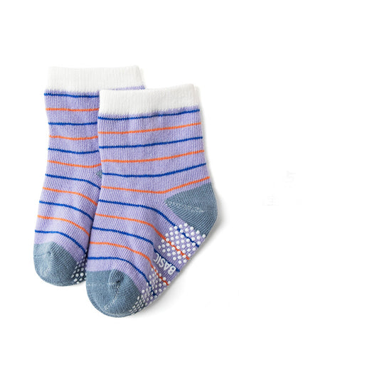 Calcetines Infantiles de Algodón con Diseño de Rayas y Suela Antideslizante - Image 10