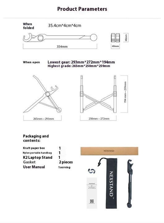 Soporte Elevador para Laptop Portátil y Plegable - Image 11