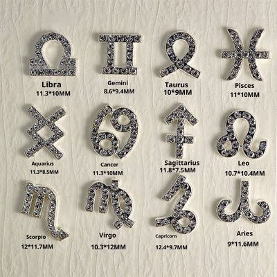 Accesorios de Uñas Astrológicos con Diamantes Incrustados - Image 4