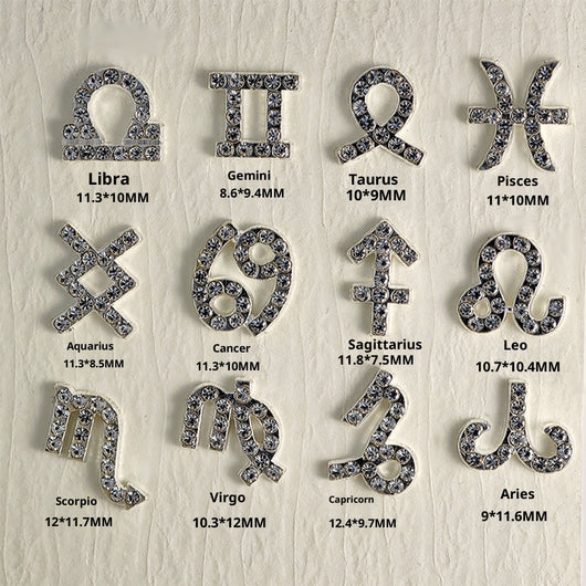 Accesorios de Uñas Astrológicos con Diamantes Incrustados - Image 4