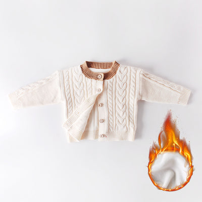 Suéter Tejido Winter Plus para Niños y Niñas - Chaqueta Acogedora de Invierno - Image 8